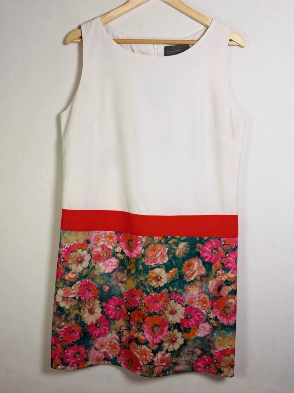 Anthropologie Sunday in Brooklyn Floral Colorblock Sheath Dress Women’s Sz 4 - Picture 2 of 9